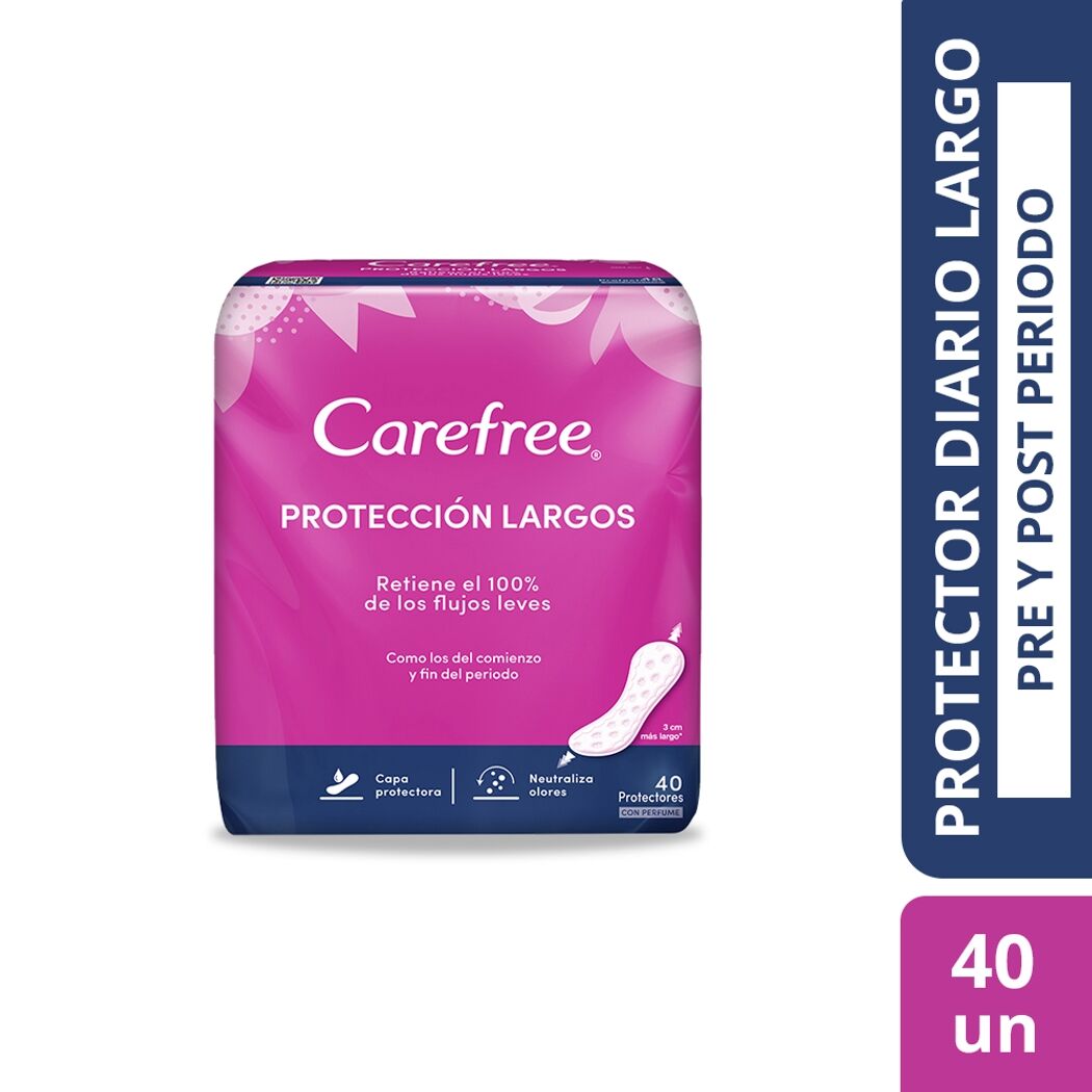 Carefree Protectores Largos 40 Unidades