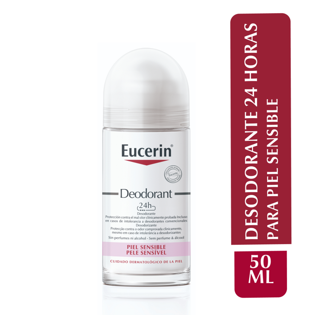 Eucerin Desodorante Roll-On pH5 Piel Sensible 50ml - Niños y Adultos