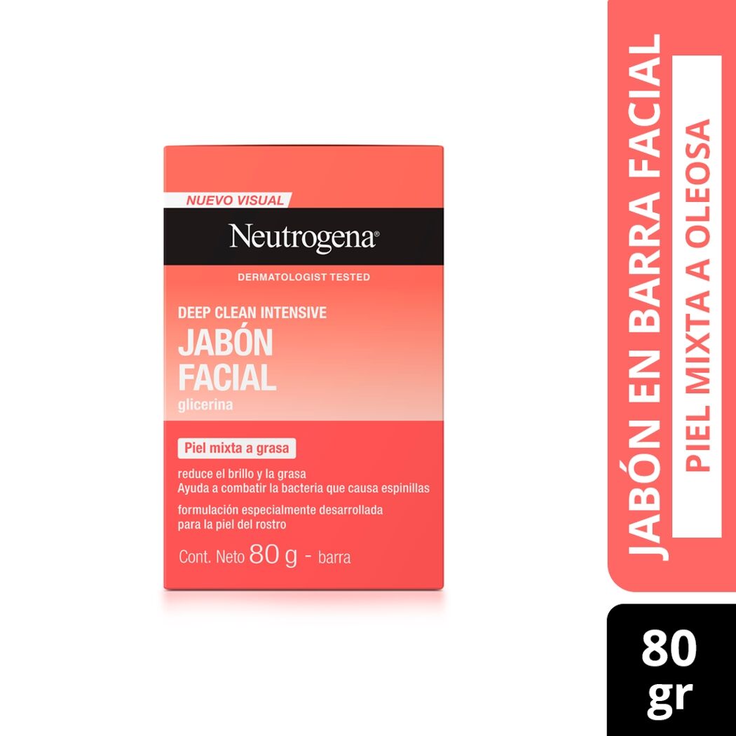 Jabón Facial Neutrogena® Deep Clean Intensive 80g