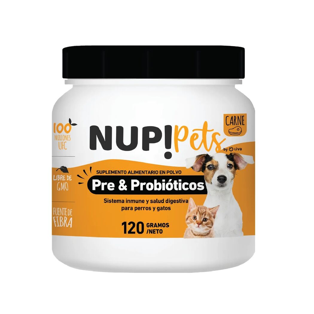 Suplemento Alimentario Pre & Probióticos Nup Pets 120g