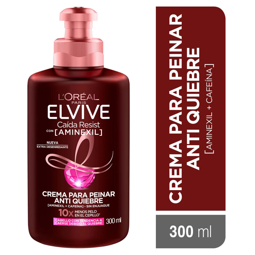 Crema Para Peinar Elvive Aminexil Anticaída 300ml