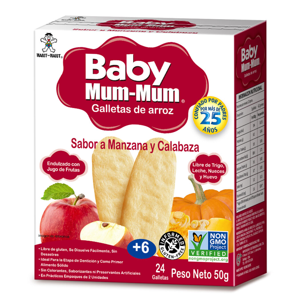 Galletas Sabor Manzana Calabaza Baby Mum-Mum